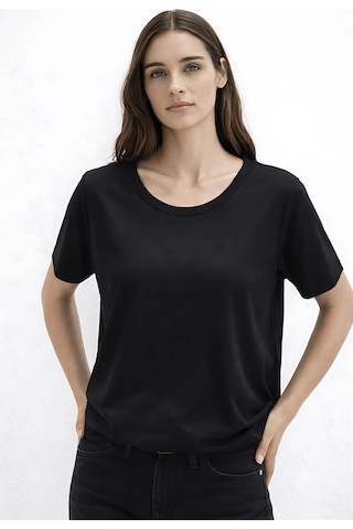 Fashion Friends Kol Detaylı Siyah Kadın Bluz 26y0309k1