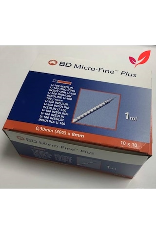 1.0 ML Bd Micro-Fine Plus İnsülin Enjektörü 100'Lu 1 Kutu