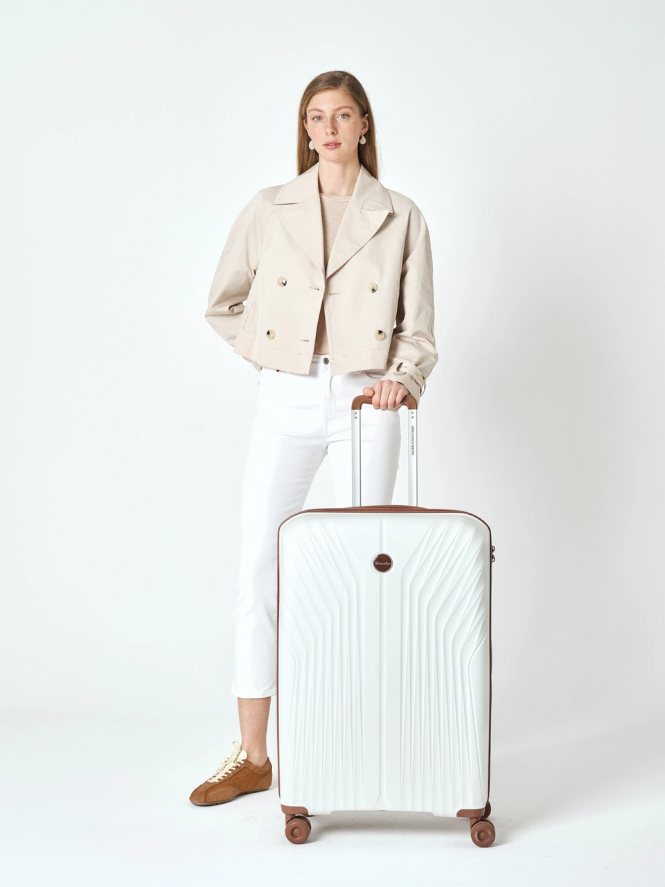 United Colors Of Benetton Unisex Büyük Boy Valiz 14bnt8010 Beyaz