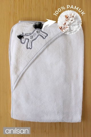 Anılsan Pamuk Bebek Kundak Havlusu - Sevimli At Desenli Yumuşak Bebek Havlusu Seçenekleri Yenidoğan