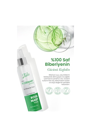 Tala Biberiye Suyu Dökülme Karşıtı Ve Saç Uzamasını Destekleyici Saç Toniği %100 Saf Ve Doğal 100 ML
