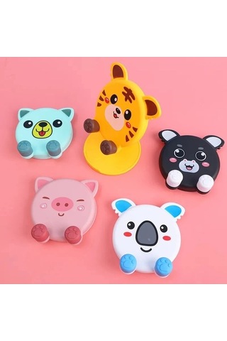 Tongxida İyi Yaratıcı Taşınabilir Cep Telefonu Standı, Pembe Renkli, Ayarlanabilir Açısı Ve Yüksekliği -