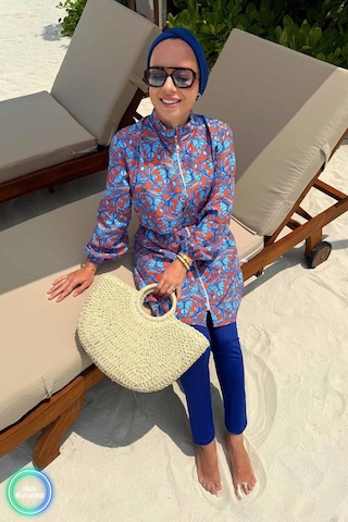 Kahijab Ivy Tesettür Mayo - Saks Mavi Saks Mavi