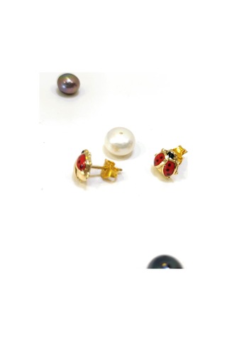 Altın Ürünler Uğur Böceği Visalı Küpe