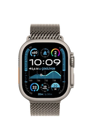 Apple Watch Ultra 2 GPS + Cellular 49 MM Titanyum Kasa Titanyum Milano Loop Medium Akıllı Saat (Apple Türkiye Garantili)
