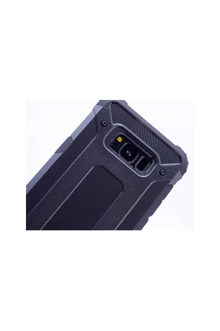 Noktaks Samsung Galaxy Uyumlu Note 8 Kılıf Çift Katman Zırh Tank Crash Military Kapak Mavi T2475
