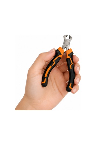 5 Parça Mini Pense Seti 4,5 İnc 11,43 Cm Pratik Pense Kargaburun Yankeski Kablo Kesme Set Profesyonel Set