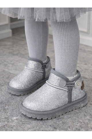 Mumenim Baby Aurora Simli 26-31 Numara Botss - Gri Gümüş