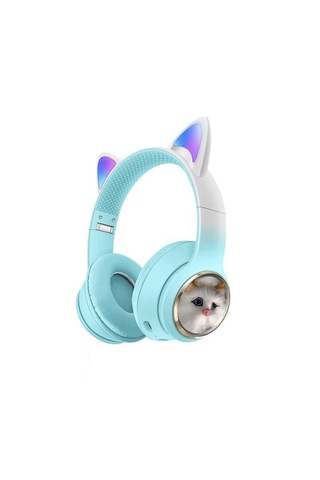 Torima HD11 Sevimli Kedi Karükatür Bluetooth 5.3 Kulak Üstü Kulaklık