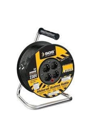 Sgs 2136 Profosyonel Makaralı Uzatma Kablosu 3x2,5 50mt
