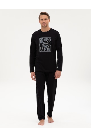 Pierre Cardin Erkek Siyah Pijama Takım 50322653-001 Siyah
