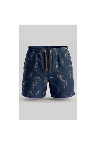 Wild Wood Garment Wild Wood "glow Jellyfish" Işıltılı Hızlı Kuruyan Erkek Deniz Şortu Füme