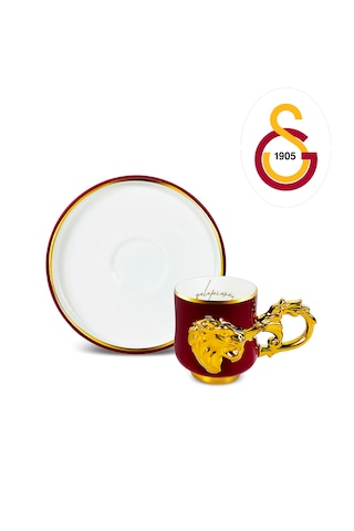 Karaca X Taraftar Galatasaray Lisanslı 2 Kişilik Kahve Fincan Takımı 90 Ml Kırmızı