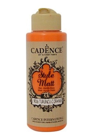 Cadence Style Matt Akrilik Boya 120Ml. 9009Açık Sarı