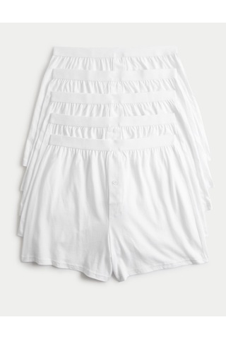 Marks & Spencer Saf Pamuklu 5'li Nefes Alabilir:trade Mark: Boxer Seti Beyaz