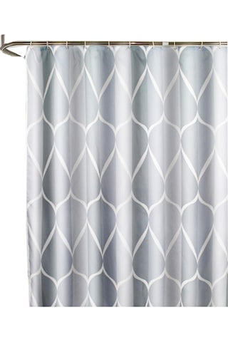 Neevoyu Banyo Su Geçirmez Perde - Kalın Poliester, Gri Renk, 220x200 Cm, 12 Adet Kanca İle Tam Set Gri