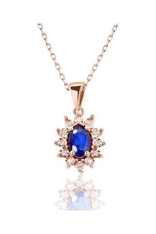 Rose Safir Pırlanta Kolye