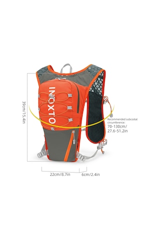 Inoxto-naylon Hidrasyon Paketi 5l Hidrasyon Sırt Çantası Koşu Y28501c Turuncu