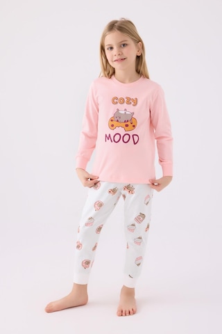 Rolypoly Kız Çocuk Uzun Kol Pijama Takım A.pembe-1724 Pembe
