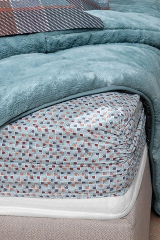 Ayrex Yataş Mosi Tek Kişilik Triola Uyku Seti - Indigo, 155 X 215 Diğer