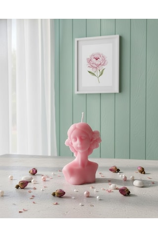 Narin Kadın Mum Pembe