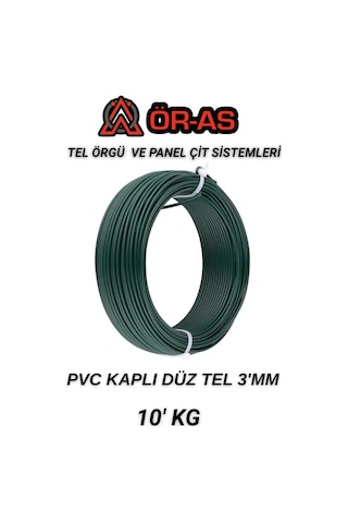 Pvc - Kaplı Düz Tel - 3 Mm Kalınlık - 10 -kg