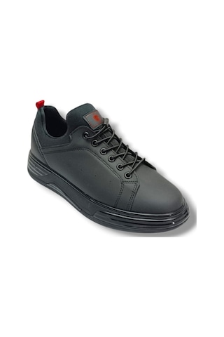 G-class 896-26 Deri Slip-on Anatomik Erkek Sneaker Siyah Kırmızı