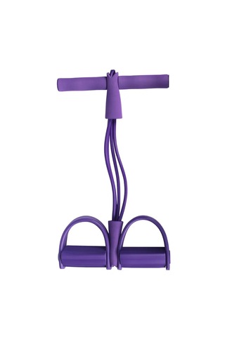 Pedal Puller Ve Loop Bant Takımı Body Trimmer Ve 60 Cm Direnç Lastiği Set Mor - Mavi
