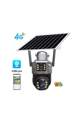 Rose Ahd-30205 Solar Güneş Enerjili 4g Sim Kartlı Kamera-18092