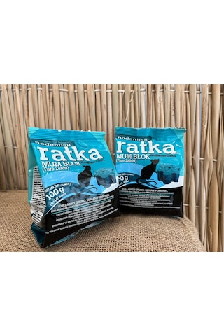 Fare Zehri Ratka Mum Blok 2 Adet 100 Gr Fare Ilacı Fare Ze