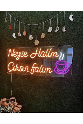 Neyse Halim Çıksın Falım Yazılı Neon Led Renkli
