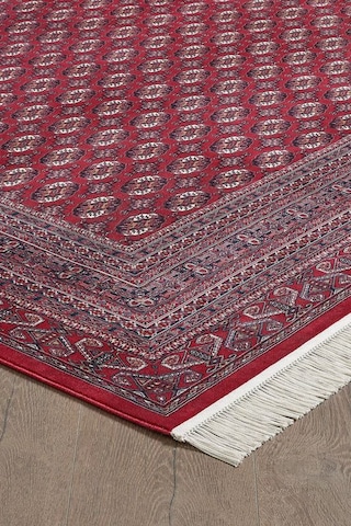 Saray Halı Safron Sf31a 120 Tarak Lüks Klasik Salon Halısı Özel Taban Dokulu Kırmızı - Bordo