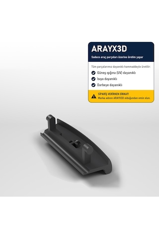 Arayx3d Opel Astra H Uyumlu Orta Konsol Kolçak Mandalı Kolçak Kapağı Kilit Dili Siyah