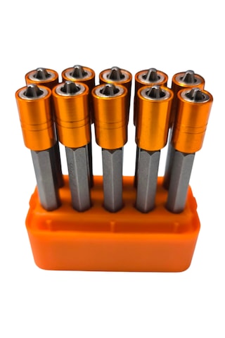 Mıknatıslı Uçlu Bits Uç Yıldız Matkap Ucu Ph2x65 10 Adet