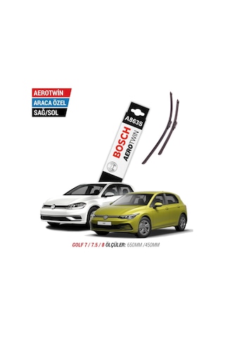 Vw Golf 7 / 7.5 / 8 Silecek 2012-2022 Bosch Aerotwin A863S
