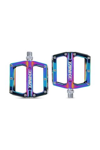 Bisiklet Pedalları Anti-silp Alüminyum Mtb Pedallar Bisiklet Düz Pedalı Mühürlü Rulman İçin Mtb Dağ Yolu Bisiklet Katlanır Bisiklet Çok Renkli