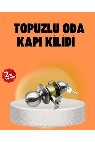 Buğz Mat Renk Topuzlu Kapı Kilidi Giriş Tipi