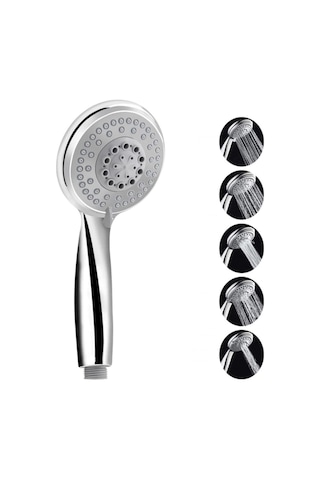 Kustar Elvis Banyo Duş Başlığı Seti Krom