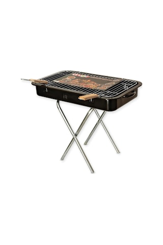 Lunaev Portatif Mangal 50 Cm X 31 Cm Mangallar Açık Gri