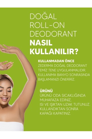 Zederma Doğal Roll-on Deodorant Bergamot