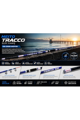 Meito Tracco Surf Kamış 390cm 100-250gr Meito Tracco Surf Kamış 390cm 100-250gr
