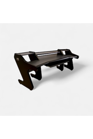 Monodesk Pro Edition Stüdyo Masası Mat Siyah & Antrasit 260 Cm. Antrasit Gri - Siyah