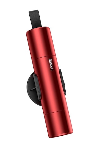 Kırmızı Baseus Keskin Alet Kullanışlı Güvenlik Çekiç