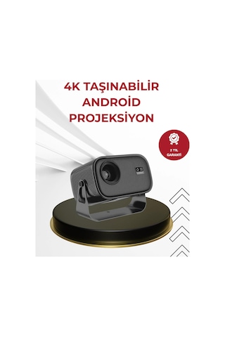 Wifi 6 Ve Bluetooth 5 Bağlantılı Taşınabilir Projeksiyon Makinesi-130669