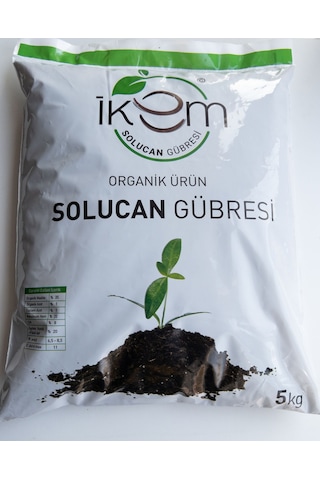 İkem %100 Organik Katı Solucan Gübresi 5 KG