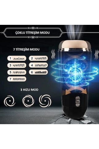 Lilitu Shop Usb Şarjlı Titreşimli Emiş Ayarlı Masturbatör Snow 1511