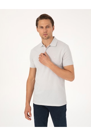 Pierre Cardin Erkek Açık Gri Tişört Basic 50325323-vr001 Açık Gri