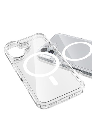 Apple Uyumlu iPhone Buff 16 Magsafe Air Hybrid Şeffaf Kılıf