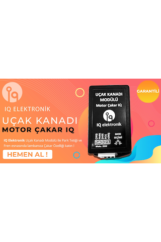 Iq Ucak Kanadi Motorsiklet Çakar & F1 9Modlu Tek Modul 2In1