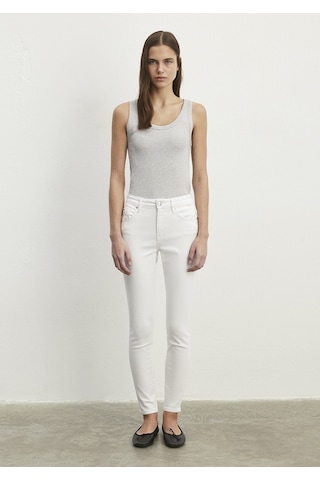Mavi - Tess Beyaz Gold Luxury Jean Pantolon 100328-81360 Beyaz